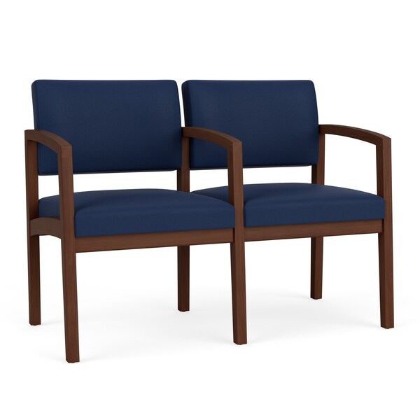 Lesro Lenox 2 Seat Tandem Seating W/ Arm, 44 in W 26 in L 31.5 in H LW2103 - main